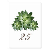 シンプル多糖結婚テーブルカード テーブルナンバー (裏面)