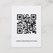 シンプル大ロゴWebサイトのソーシャルアイコンカスタム 名刺 (裏面)