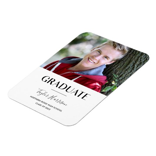 シンプル大学院の白黒の発表 マグネット (左側)