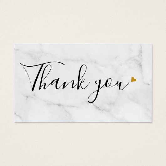 シンプル大理石ありがとうショッピング割引カード (正面)