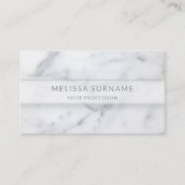 シンプル大理石のテクスチャの外観と名前をカスタムすると情報 名刺 (正面)