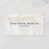 シンプル大理石エレガントアポイントメントカード 名刺 (正面)