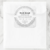 シンプル大理石コテージ法食品ラベルシール スクエアシール (バッグ)