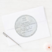 シンプル大理石コテージ法食品ラベルシール ラウンドシール (封筒)