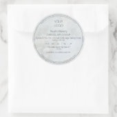 シンプル大理石コテージ法食品ラベルシール ラウンドシール (バッグ)