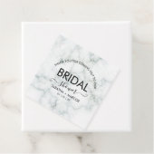 シンプル大理石スクリプトエレガントブライダルシャワー フェイバータグ (インサイチュ)
