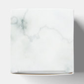 シンプル大理石スクリプトエレガントブライダルシャワー フェイバーボックス (上部)