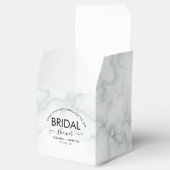 シンプル大理石スクリプトエレガントブライダルシャワー フェイバーボックス (オープン)