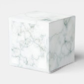 シンプル大理石スクリプトエレガントブライダルシャワー フェイバーボックス (裏面サイド)