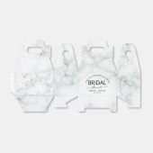 シンプル大理石スクリプトエレガントブライダルシャワー フェイバーボックス (折り畳みなし)