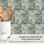 シンプル大理石ダークグリーン タイル