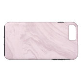 シンプル大理石テクスチパーソナライズされたャ Case-Mate iPhoneケース (裏面(横))
