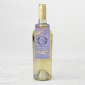 シンプル大理石ロゴパープル金ゴールドネイビーID672 ボトルネックタグ (ボトル)