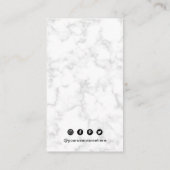 シンプル大理石QRコーモダンド 名刺 (裏面)
