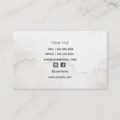 シンプル天然自然グランジ 名刺 (裏面)