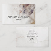 シンプル天然自然グランジ 名刺 (正面/裏面)