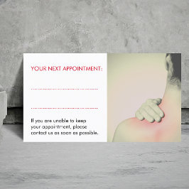 シンプル女子エレガントバックマッサージ 予約カード