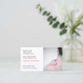 シンプル女子バエレガントックマッサージアポイントメントカード 予約カード (スタンド正面)