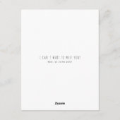 シンプル妊娠の告知の超音波写真 シーズンカード (裏面)