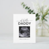 シンプル妊娠の告知の超音波写真 シーズンカード (スタンド正面)