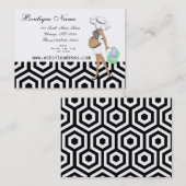 シンプル妊婦の 名刺 (正面/裏面)