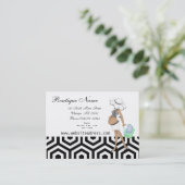 シンプル妊婦の 名刺 (スタンド正面)