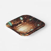 シンプル威厳のあるEnchanted Forest Baby Shower ペーパープレート (傾斜あり)