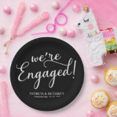 シンプル婚約パーティブ婚約したラック ペーパープレート (パーティー)