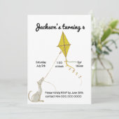 シンプル子のバースデーパーティ招待状 招待状 (スタンド正面)