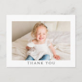 シンプル子供の誕生日ありがとうはがき シーズンポストカード (正面)