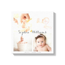 シンプル子供部屋モダン4カスタム写真ベビーコラージュ