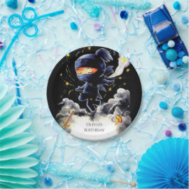 シンプル子忍者誕生日 ペーパープレート