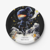 シンプル子忍者誕生日 ペーパープレート (正面)