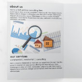 シンプル実在エステートフォールドカード 三つ折りカード (内部最初)