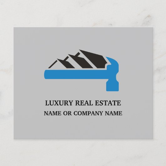 シンプル実在エレガント不動産開発 チラシ (正面)