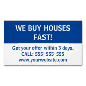 シンプル実在マーケティングウィー買ハ マグネット名刺 (正面)