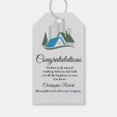 シンプル実在ラベル ギフトタグ (正面)