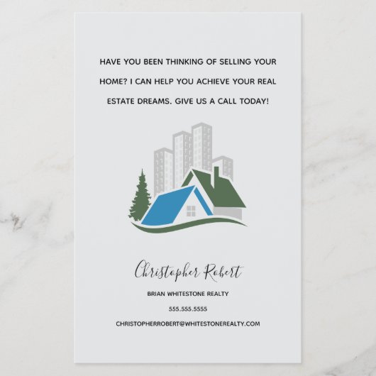 シンプル実在不動産 チラシ (正面)