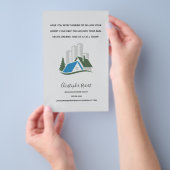 シンプル実在不動産 チラシ (ハンドル)