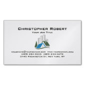 シンプル実在不動産 マグネット名刺 (正面)