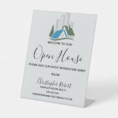 シンプル実在不動産 台座サイン (正面)