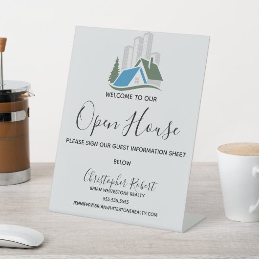 シンプル実在不動産 台座サイン (インサイチュ)