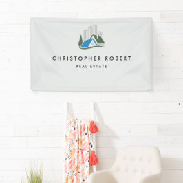 シンプル実在不動産 横断幕