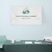 シンプル実在不動産 横断幕 (トレードショー)