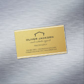 シンプル実在企業の不動産業者 マグネット名刺 (インサイチュ)