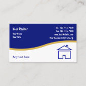 シンプル実在Estate Business Card 名刺 (正面)