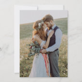 シンプル実在Vellum Overlエレガント3写真結婚s 招待状 (正面)