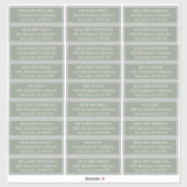 シンプル客結婚は27人の受信者ラベルを住所とする シール (シート)