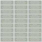 シンプル客結婚は27人の受信者ラベルを住所とする シール (正面)