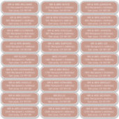 シンプル客結婚は27人の受信者ラベルを住所とする シール (正面)